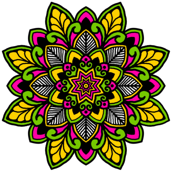 Colorful Mandala A3 Poster