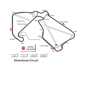 Silverstone Circuit A3 Poster