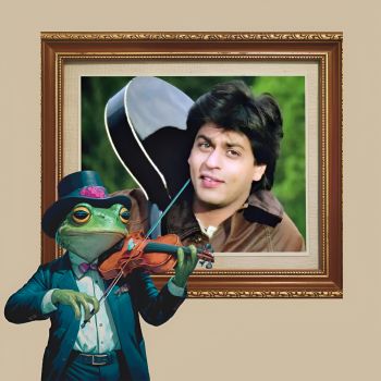 Frog with a violin x SRK A3 Poster