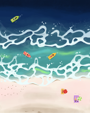 Ocean landscape A3 Poster