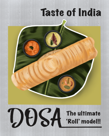 Dosa - Taste of India A3 Poster