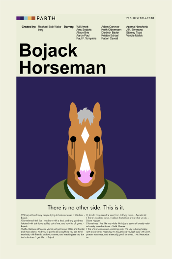 Bojack Horseman Minimal A3 Poster