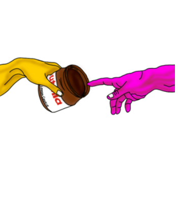 Creation of Adam x Nutella  A3 Poster