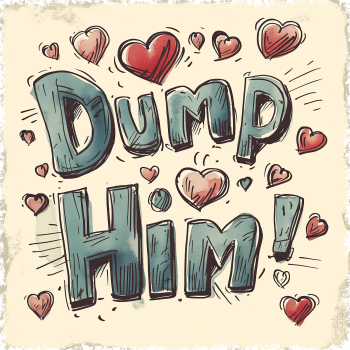 dump him A3 Poster