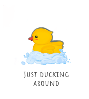 Cute duckling Illustration  A3 Poster
