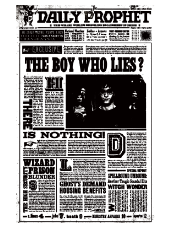 Harry potter / daily prophet A3 Poster