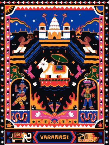 Varanasi A3 Poster