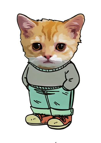 Just a Chill Cat A3 Poster