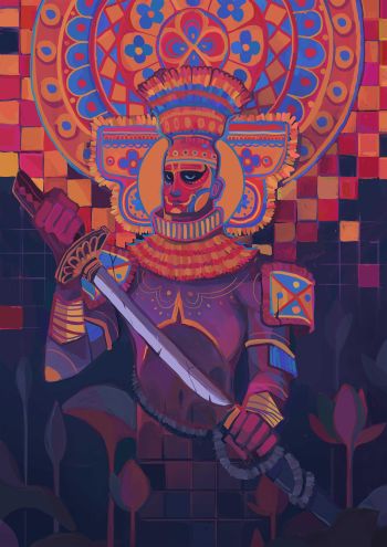 Theyyam Samurai A3 Poster