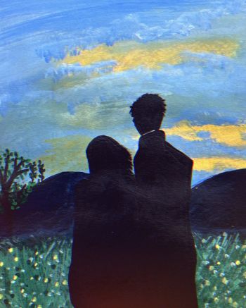 Korean couple A3 Poster