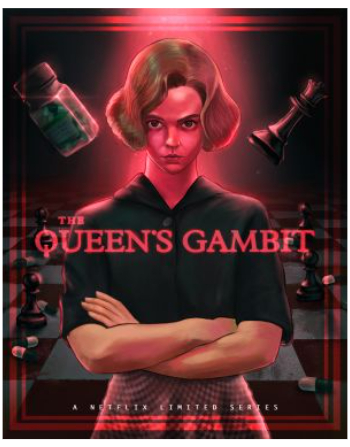 Queens Gambit A3 Poster