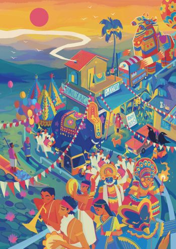 Kerala Utsavam A3 Poster