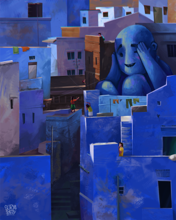 The Blue Giant A3 Poster