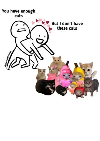 But I don’t have these cats! A3 Poster