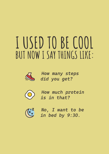 I used to be cool A3 Poster