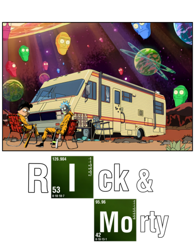 Rick and Morty X Breaking Bad Poster –