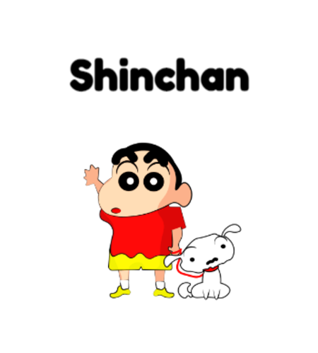 Cute Shinchan Cartoon Poster -Children Poster- High Resolution