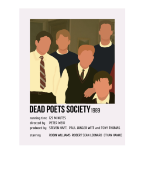 Dead Poets Society, Minimalist Poster, Robin Williams, Robert Sean