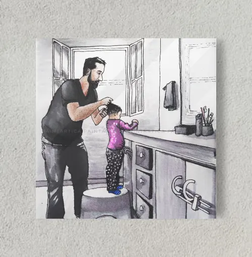 True love. 8" x 8" Acrylic Poster