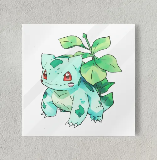Bulbasaur - Sketch 8" x 8" Acrylic Poster