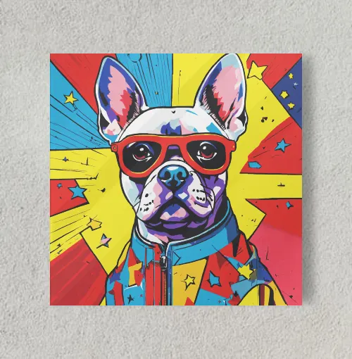 Chill Canines 8" x 8" Acrylic Poster