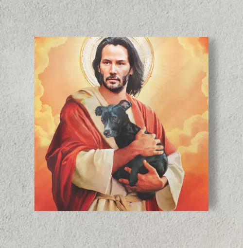 Keanu Reeves X Saint 8" x 8" Acrylic Poster