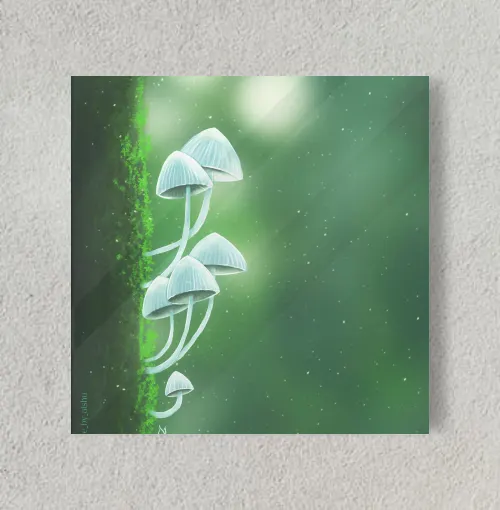 Magic mushroom  8" x 8" Acrylic Poster