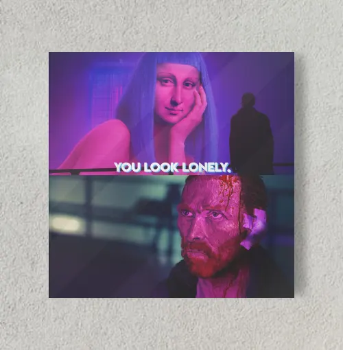 Van Gogh Blade Runner 8" x 8" Acrylic Poster