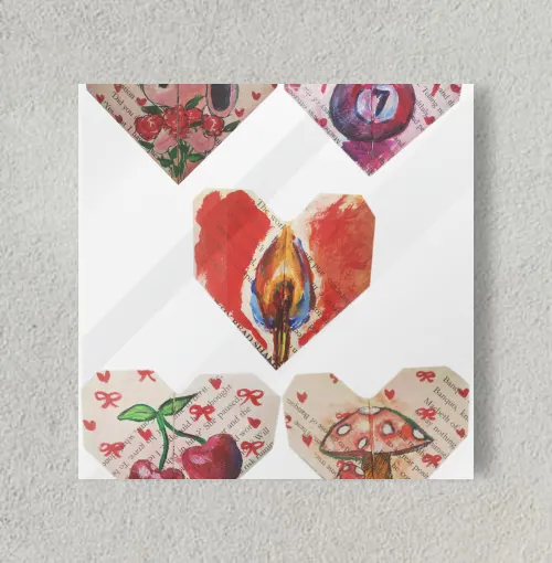 pyaar vaar and thoda art  8" x 8" Acrylic Poster