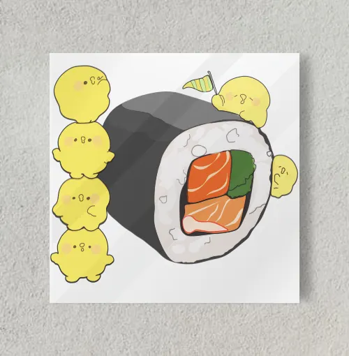 Sushi 8" x 8" Acrylic Poster