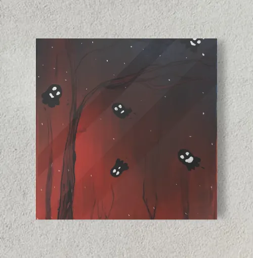 The Ghost of Happy 8" x 8" Acrylic Poster