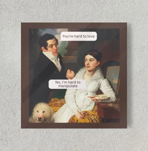 quoted graphic 8" x 8" Acrylic Poster