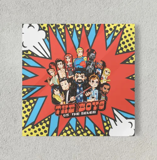 The boys series Amazon comics superheroes 8" x 8" Acrylic Poster