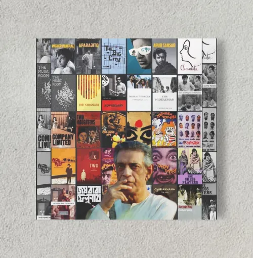 Satyajit Ray  8" x 8" Acrylic Poster