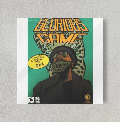Black Thought Glorious Game 8" x 8" Acrylic Poster