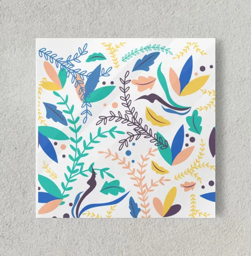 Cute & aesthetic leaves 8" x 8" Acrylic Poster