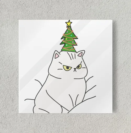 All you want for Christmas  8" x 8" Acrylic Poster