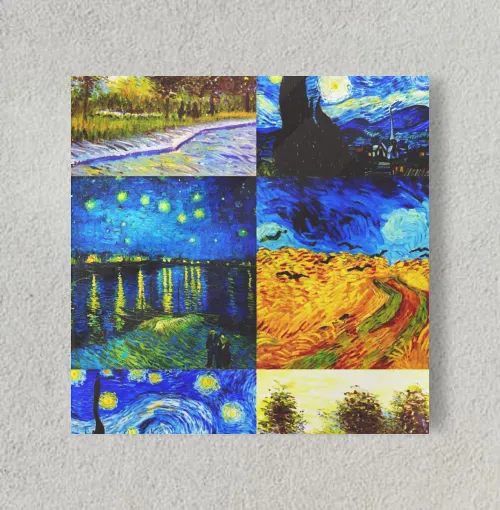 Van gogh collection 8" x 8" Acrylic Poster