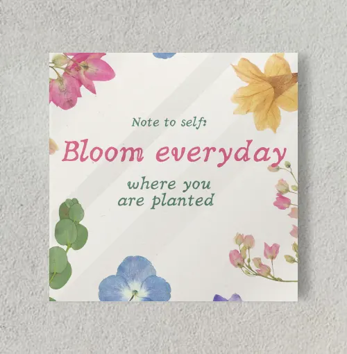Asthetic Motivation 8" x 8" Acrylic Poster