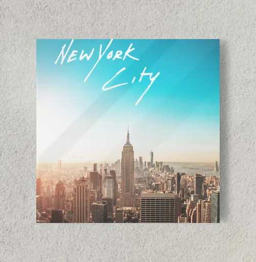 New York - Travel Series 8" x 8" Acrylic Poster