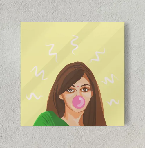 Desi Girl 8" x 8" Acrylic Poster