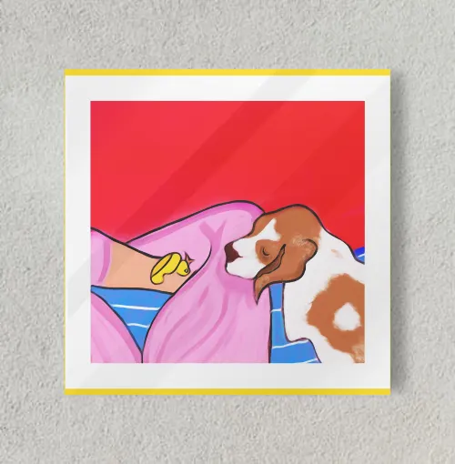 Best friends  8" x 8" Acrylic Poster