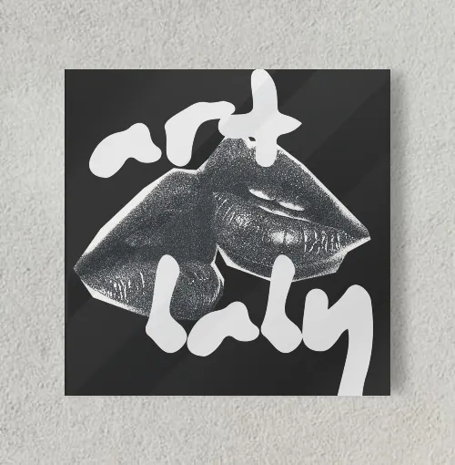 art baby 8" x 8" Acrylic Poster