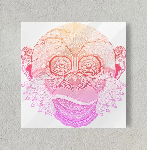 Monkey Queen! 8" x 8" Acrylic Poster