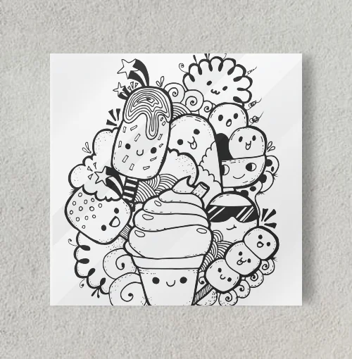 Yummy Candy Love - Foodie Cute 8" x 8" Acrylic Poster