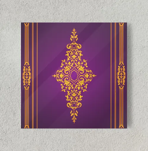 Golden Ornament 8" x 8" Acrylic Poster