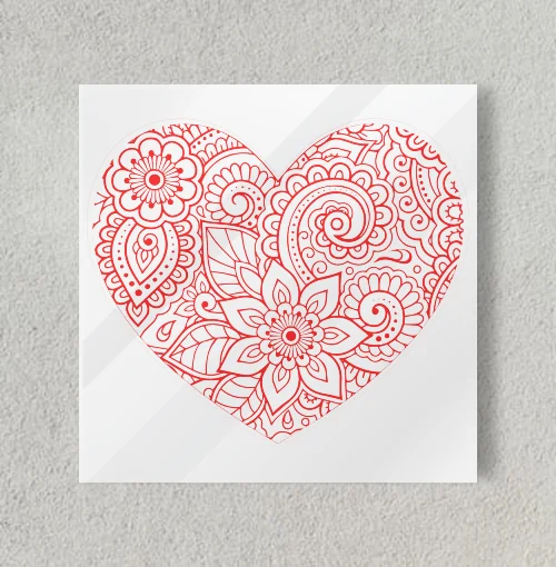 heART 8" x 8" Acrylic Poster