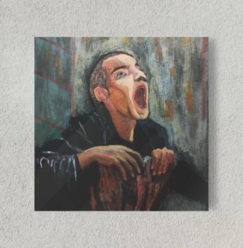 trainspotting 8" x 8" Acrylic Poster