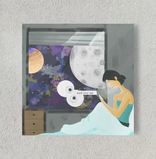 Wyd you up? 8" x 8" Acrylic Poster