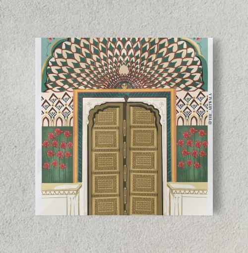 Indian Gate 8" x 8" Acrylic Poster